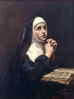 Imagen pintura monja